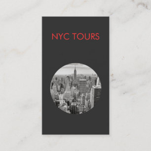New York City Skyline och Empire state Byggnad Visitkort