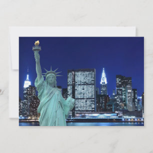 New York City skyline på Night Ljus, Midtown Man