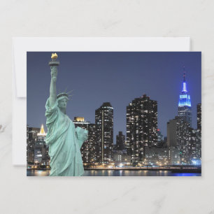 New York City skyline på Night Ljus, Midtown Man