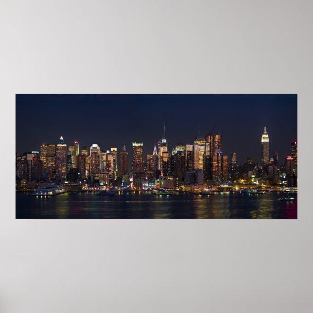 New York City Skyline Panorama 08 Poster (Framsidan)
