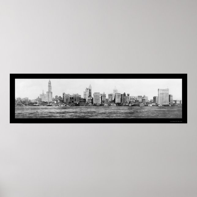 New York City Skyline Photo 1911 Poster (Framsidan)