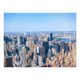 New York City Skyline Photo Byggnad View of City Fototryck