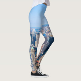 New York City Skyline Photo Byggnad View of City Leggings
