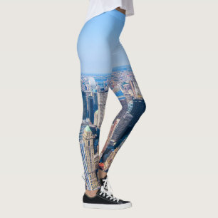 New York City Skyline Photo Byggnad View of City Leggings