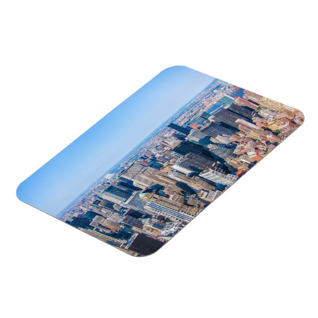 New York City Skyline Photo Byggnad View of City Magnet (Vänstra Sidan)