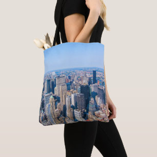 New York City Skyline Photo Byggnad View of City Tygkasse
