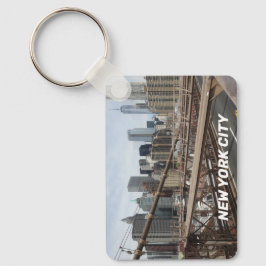 New York City Skyline Photo Nyckelring