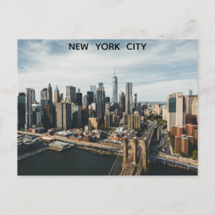 New York City Skyline Photo Vykort