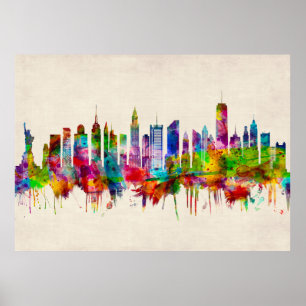 New York City Skyline Poster