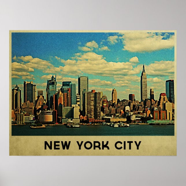 New York City Skyline Poster (Framsidan)