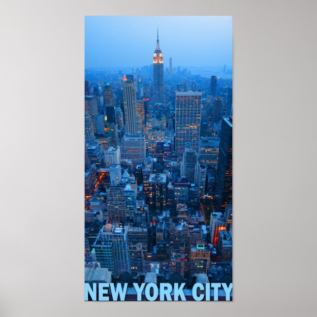 New York City Skyline Poster (Empire state) (Framsidan)