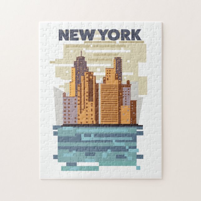 New York City Skyline Pussel (Vertikal)