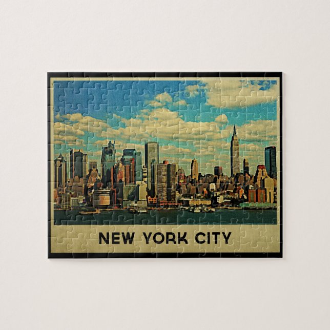 New York City Skyline Pussel (Horisontell)