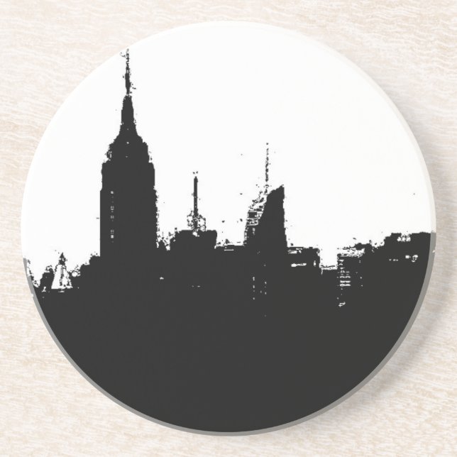 New York City Skyline Silhouette Underlägg (Framsidan)
