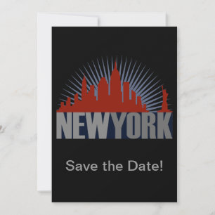 New York City Skyline Spara Datumet