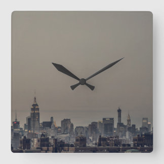 New York City Skyline Square Wall Clock Fyrkantig Klocka