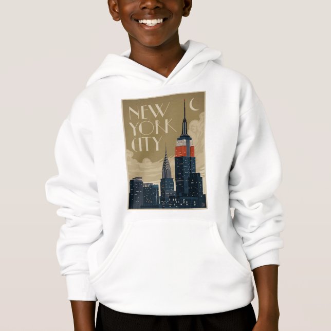 New York City Skyline T Shirt (Framsida)
