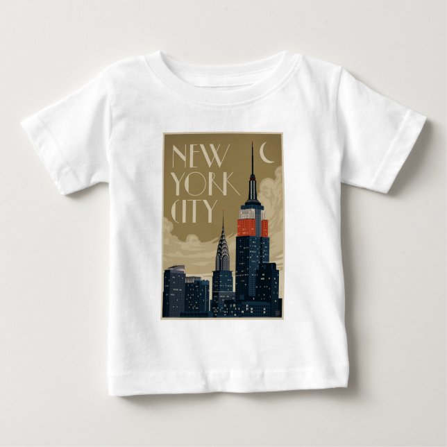 New York City Skyline T Shirt (Framsida)