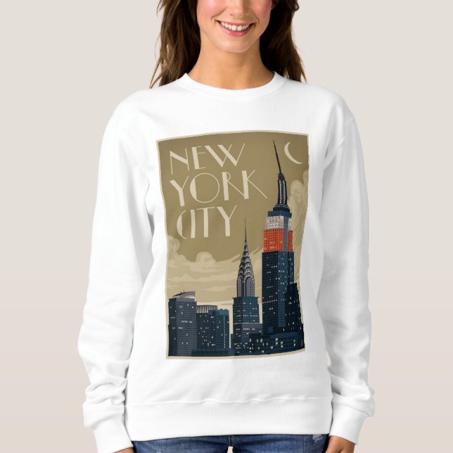New York City Skyline T Shirt (Framsida)