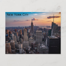 New York City Skyline Travel Photo Vykort