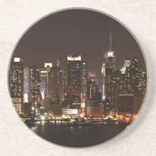 New York City Skyline Underlägg Sandsten