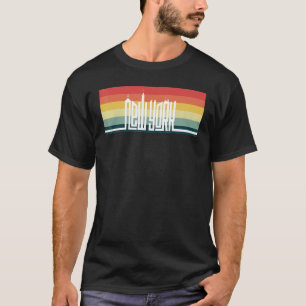 New York City Skyline Vintage I Kärlek NY Byggnad T Shirt