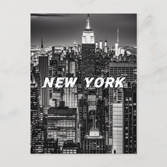 New York City Skyline Vykort (Framsida)