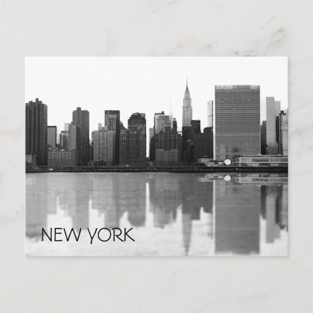 New York City-skyltkort Vykort (Framsida)