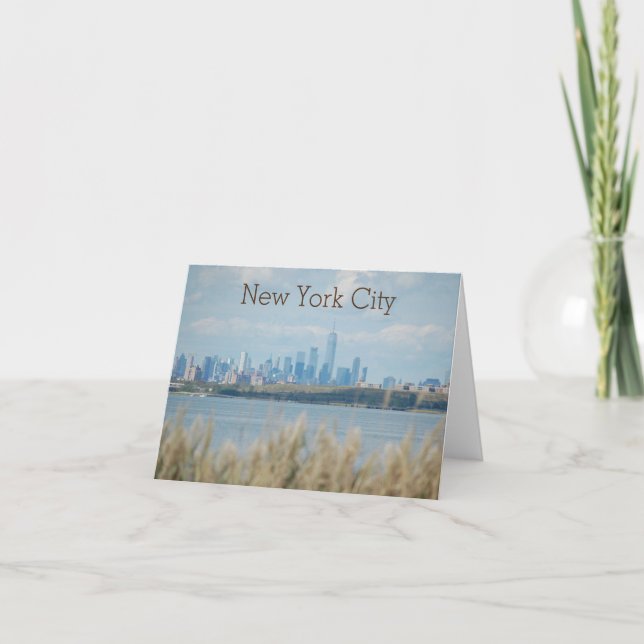 New York City-skyltvyn från Meadow Note Card Tack Kort (Framsida)