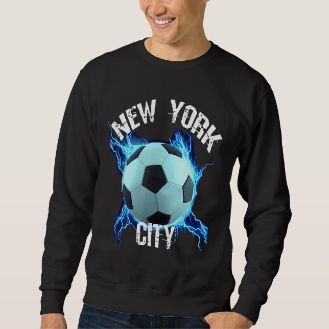New York City Soccer Lång Ärmad Tröja (Framsida)