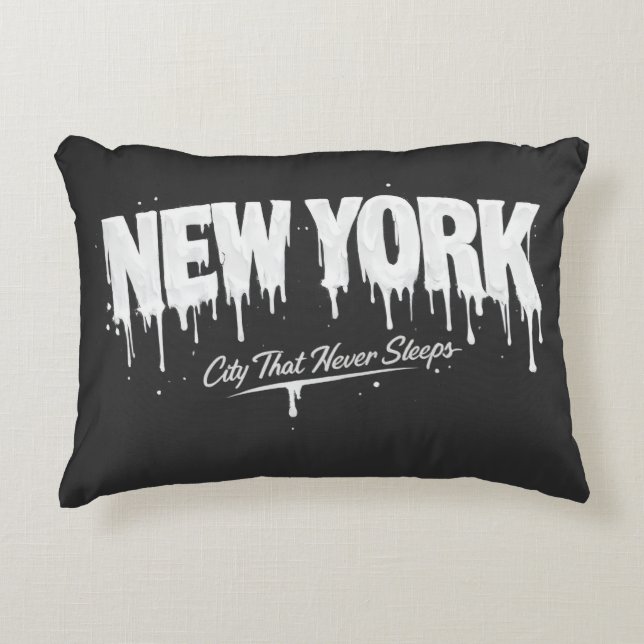 New York City som aldrig sover Prydnadskudde (Framsidan)