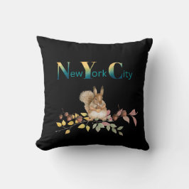 New York City Squirrel Dekorativ kudde