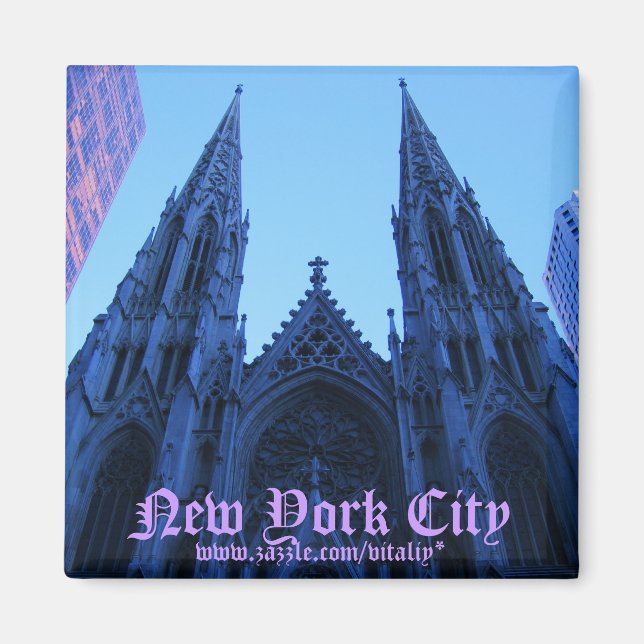 New York City St. Patrick's Cathedral magnet (Framsidan)