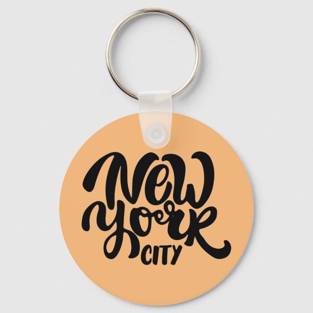 New York City Stil Nyckelring (Framsida)