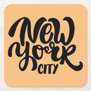 New York City stil Underlägg Papper Kvadrat