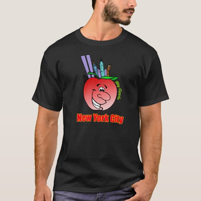 New York City stora Apple T-shirt (Framsida)