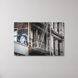 New York City Street Graffiti Photo Canvastryck