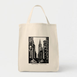 New York City Street Tote Bag Tygkasse