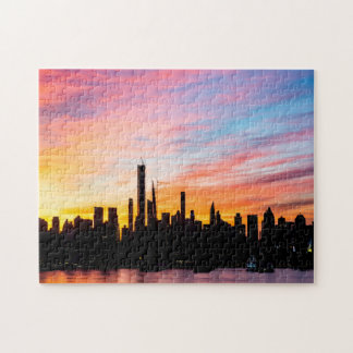 New York City Sunrise - 30 års Timelapse Puzzle Pussel