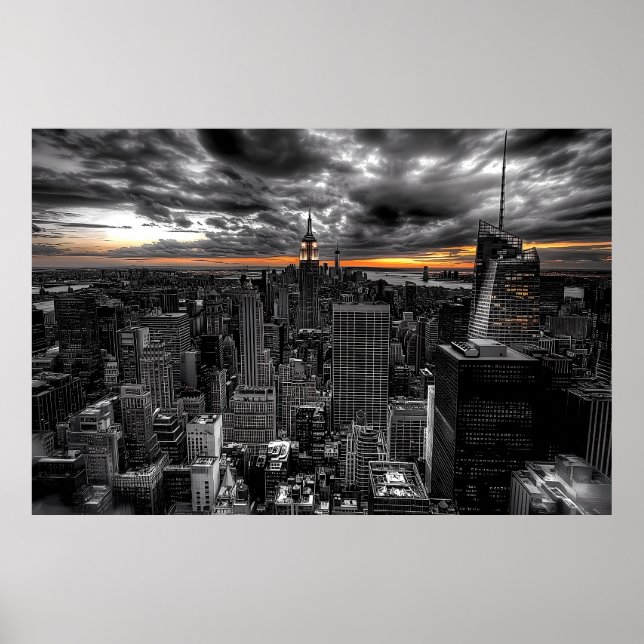 New York City sunset Poster (Framsidan)