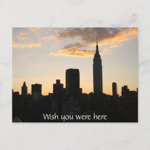 New York City Sunset Vykort