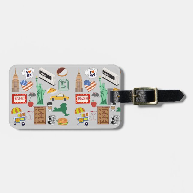 New York City Symboler Bagagebricka (Horisontell Framsida)
