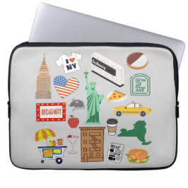 New York City Symboler Laptop Fodral
