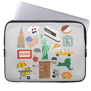 New York City Symboler Laptop Fodral