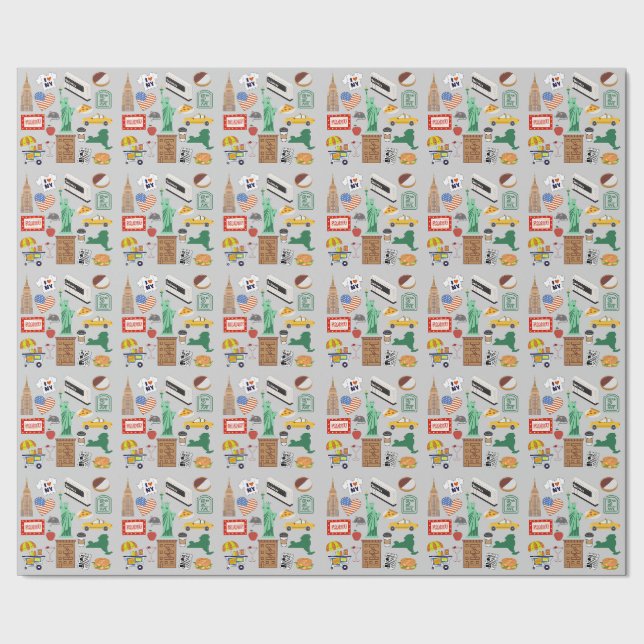 New York City Symboler Presentpapper (Seam)