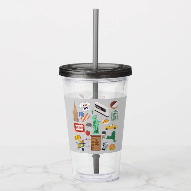 New York City Symboler Take Away Mugg (Framsida)