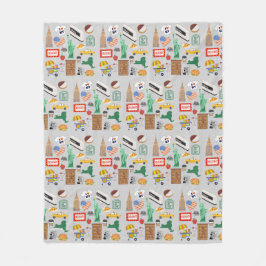 New York City Symbols Fleecefilt