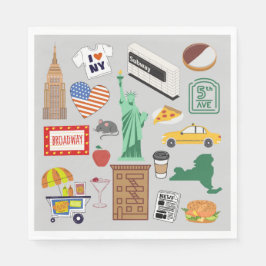New York City Symbols Pappersservett