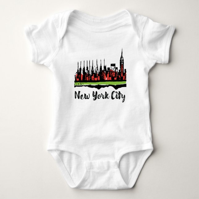 New York City T-shirt teckning / illustration (Framsida)