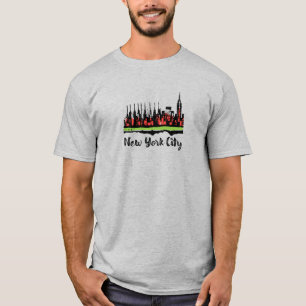 New York City T-shirt teckning/illustration